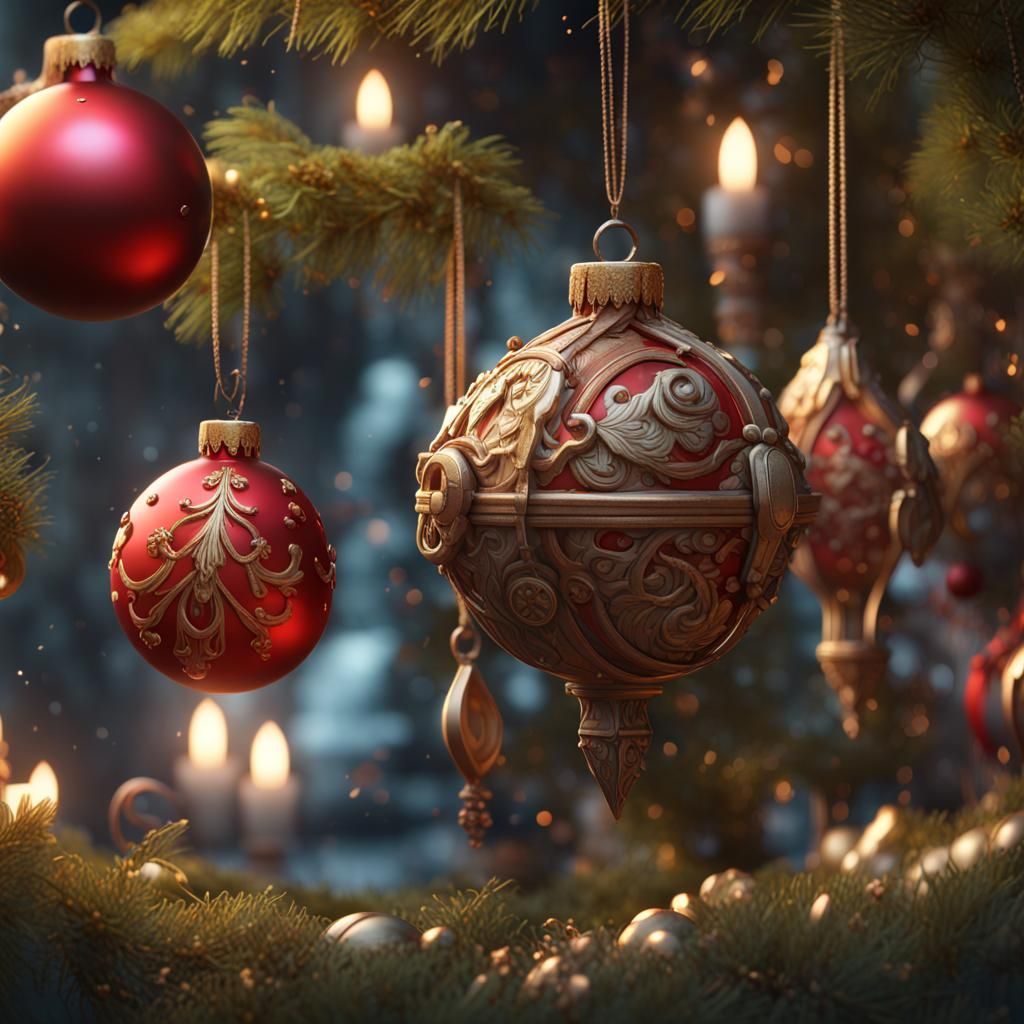 Detailed Christmas Ornament: 3D Game Art