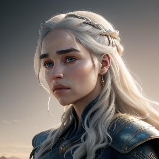 Male Daenerys Targaryen Portrait in Artgerm Style