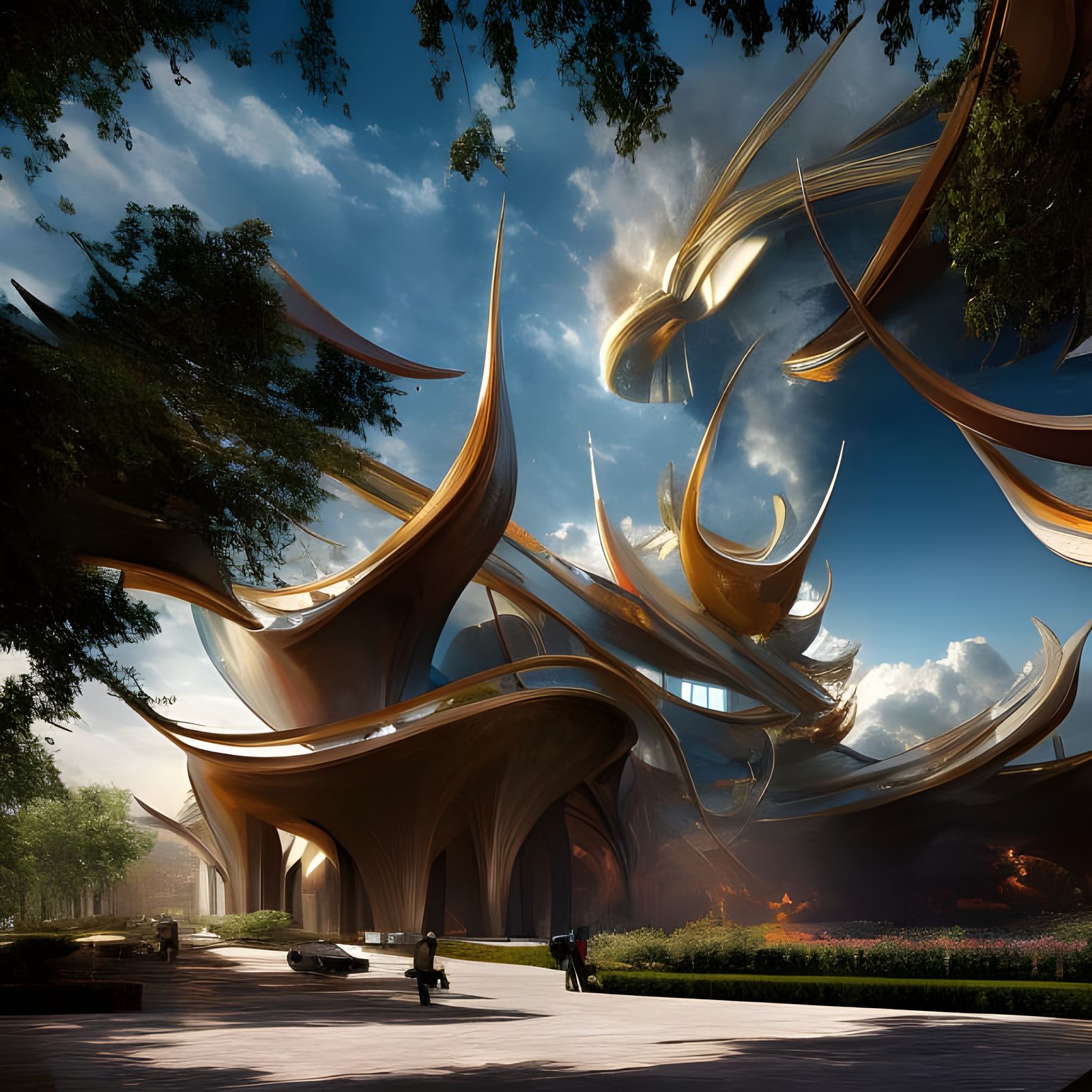 Monumental Architecture in Hyperreal Photorealistic Style