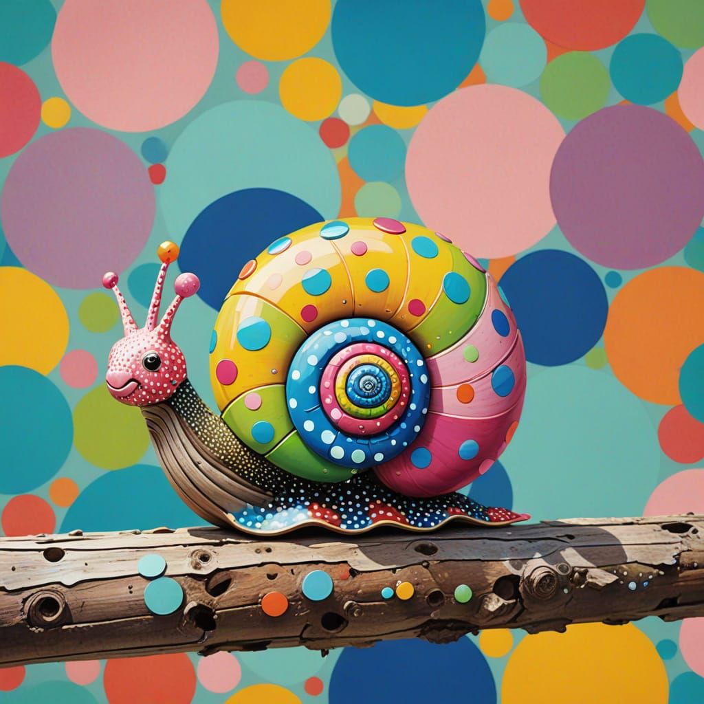 Polka dot snail 🐌