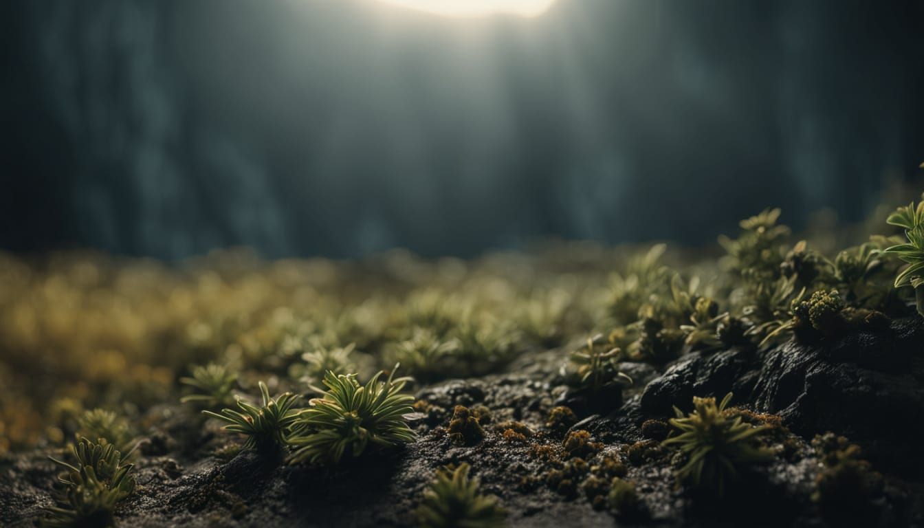 Surreal Macro Landscape in High Contrast HDR