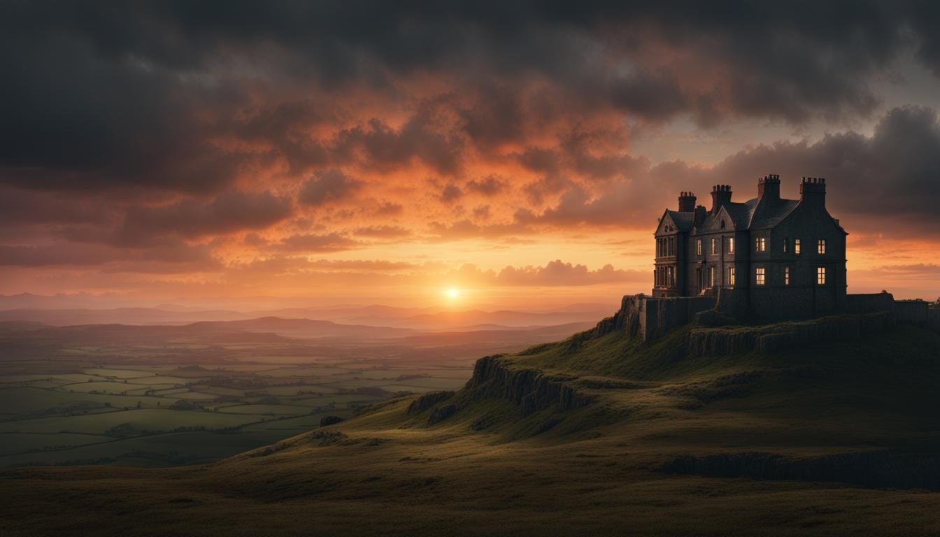 Wuthering Heights Sunset: Epic Digital Matte Painting
