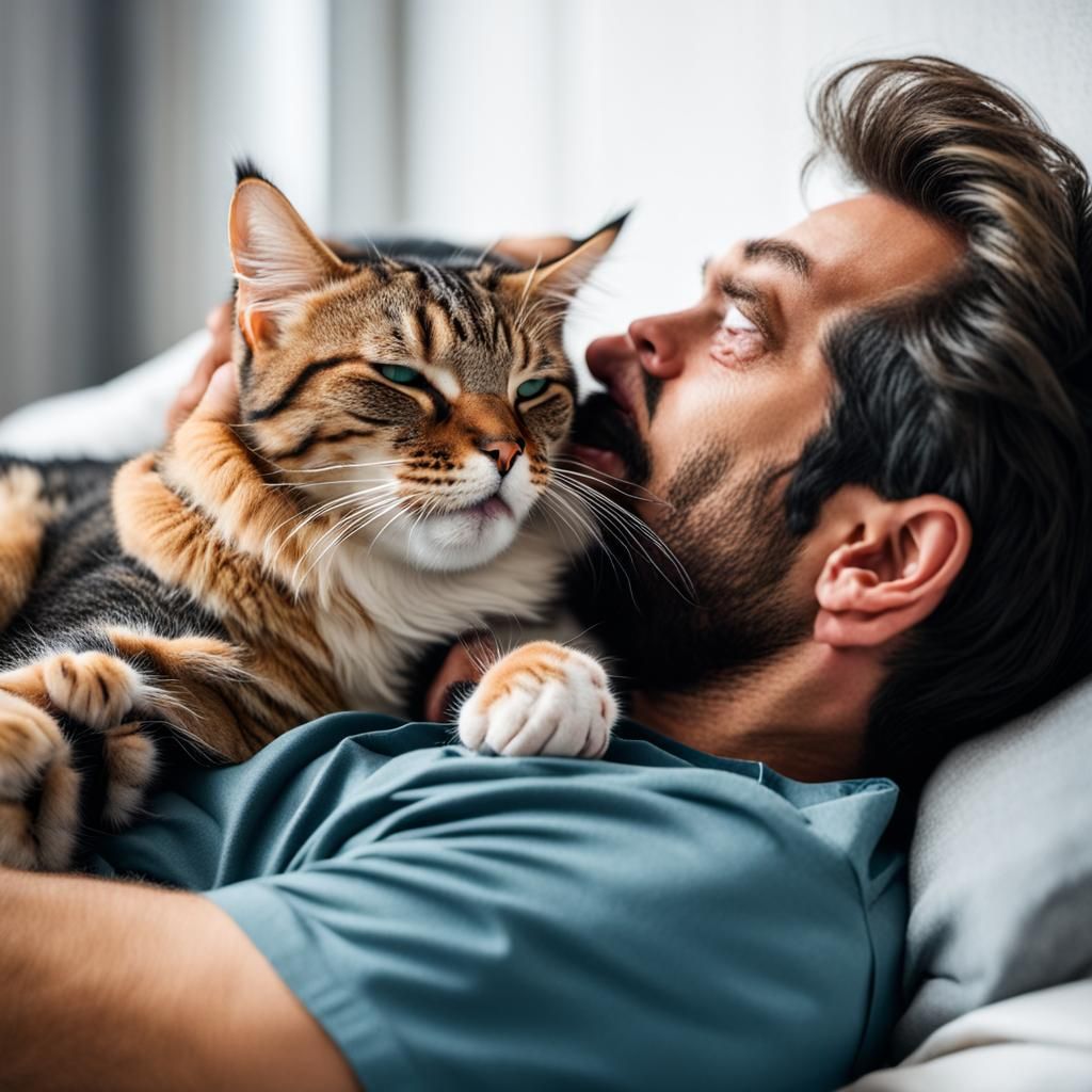 cat waking the sleeping owner at 3 in the morning