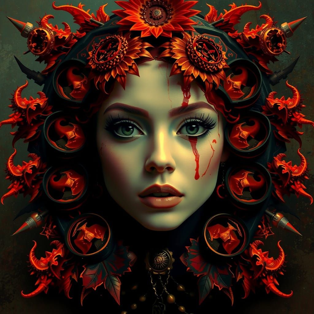 Surreal Organic Geometric Forms in Photorealistic Hyperreali...