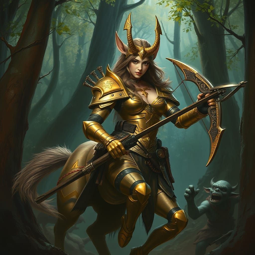 Female Centaur Warrior 1