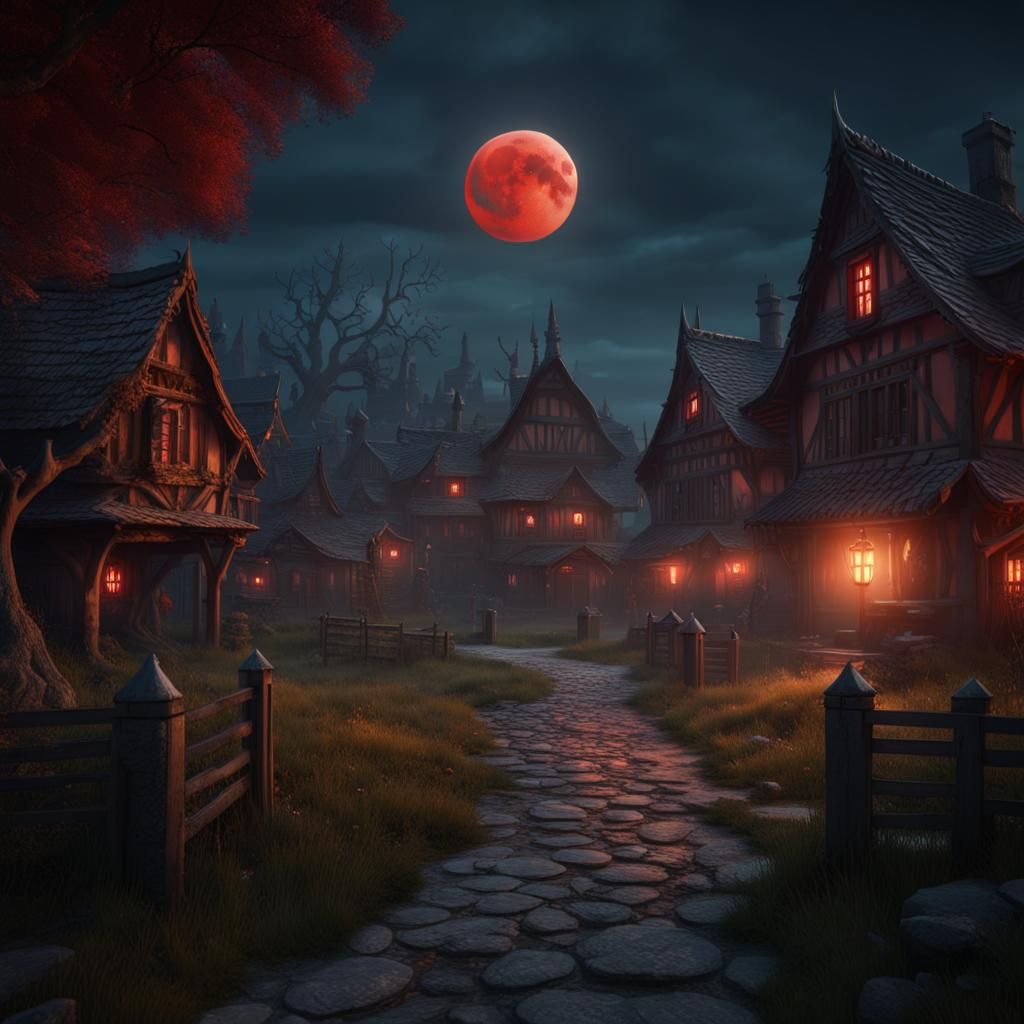 Welcome to Blood Moon Haunted Countryside Village!
