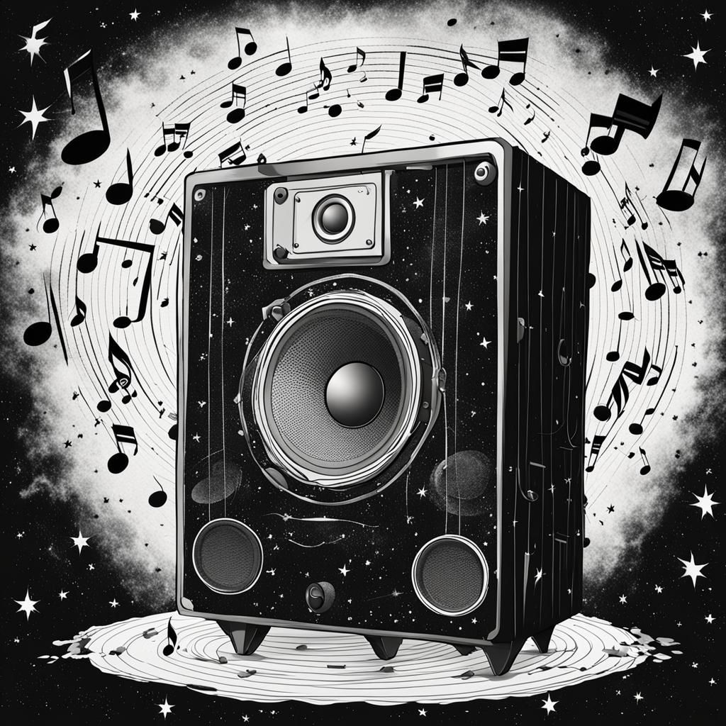 Vintage Speaker Emits Music in Outer Space