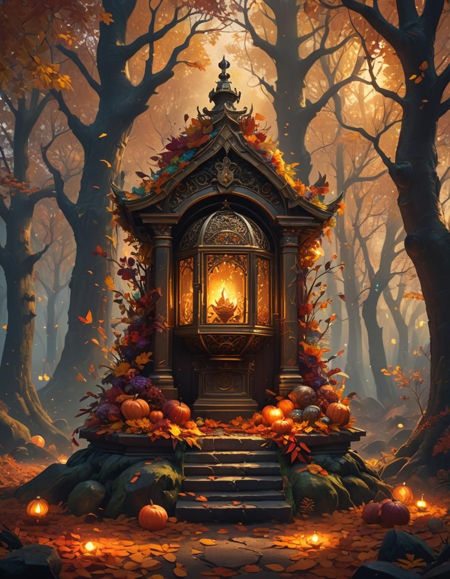 Mystical Autumn Gift in Enchanted Forest