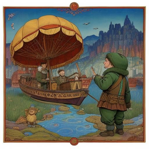 Cheburashka and Crocodile Pop-Up Book Illustration