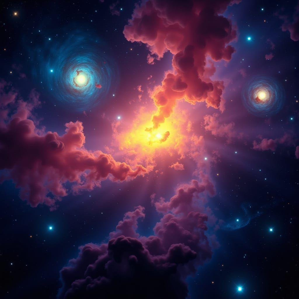 Ethereal Galaxy in Cosmic Turmoil