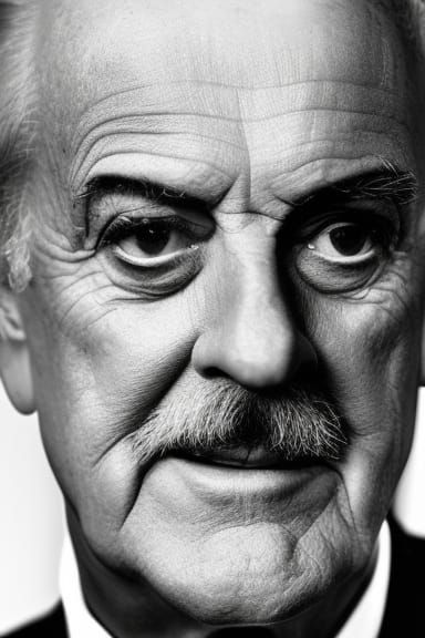 John Cleese Portrait in Sepia Tone