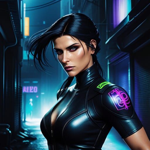 Nelly Furtado as Nina Williams in Comic Book Style