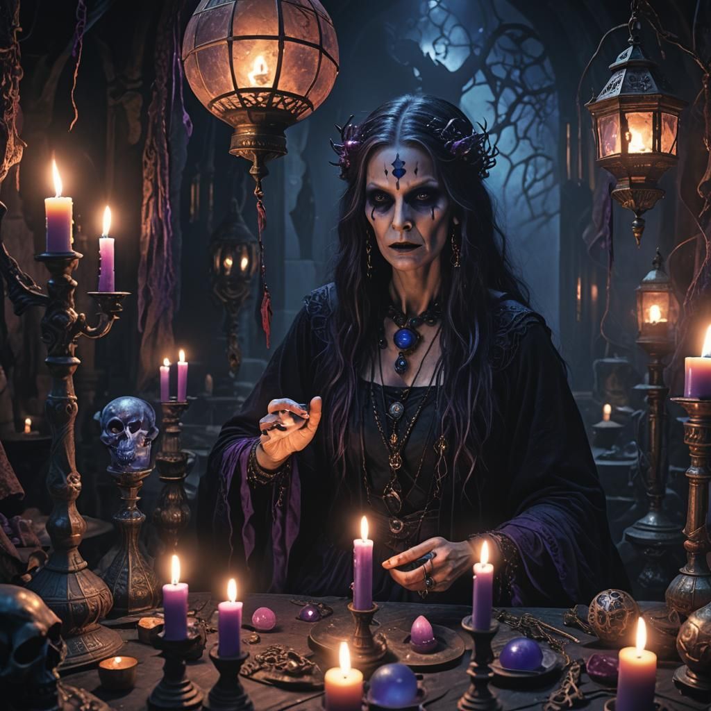 Death Witch in Dark Fantasy Setting