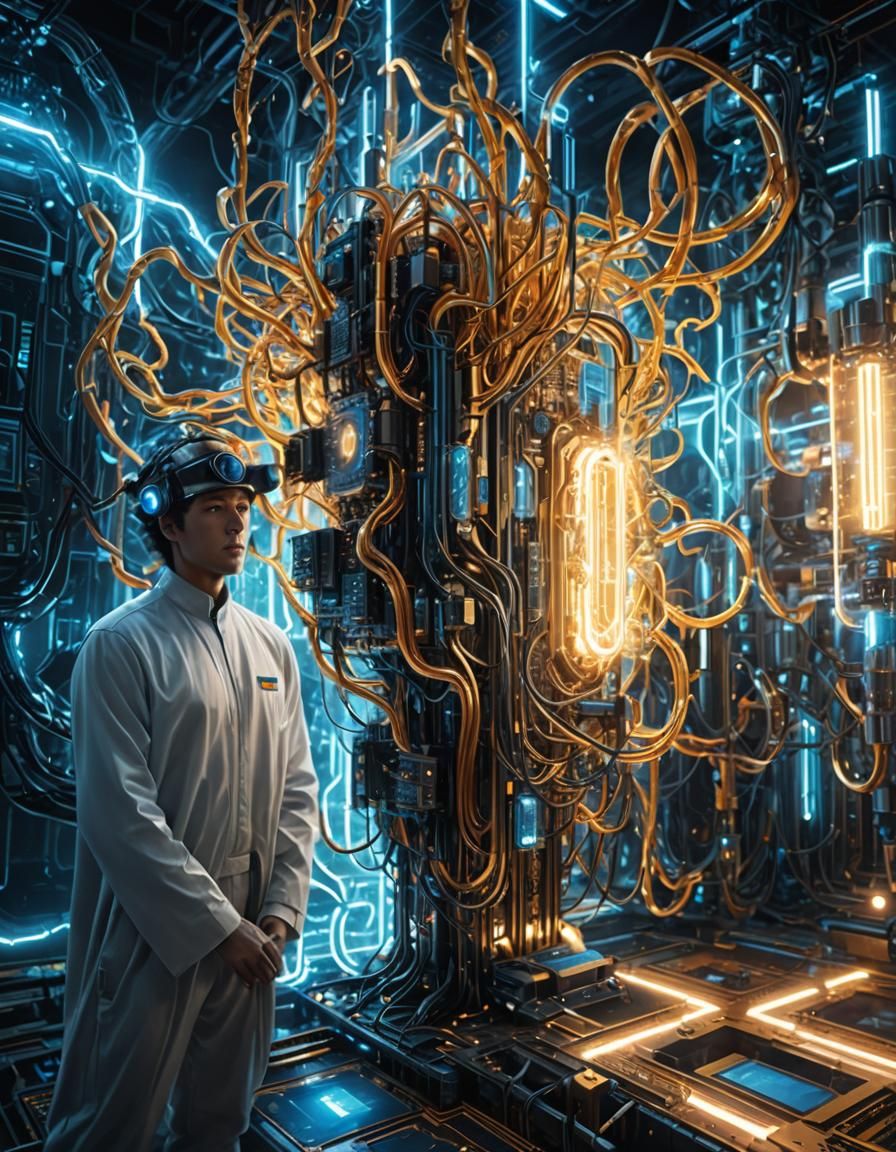 Pulsating Quantum Communication Device in Digital Painting S...