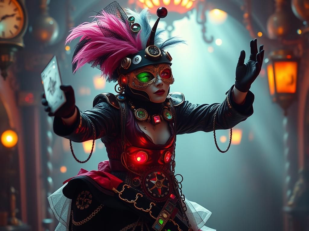 Juggernaut in Steampunk Art Nouveau Masquerade