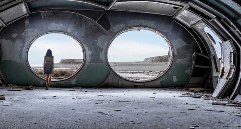 Lost in Abandoned Spaceship Interior