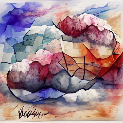 Minimalist Abstract Shape on Light Background