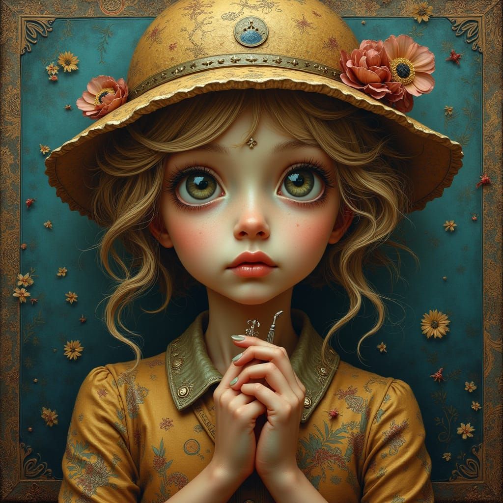 Vibrant Contrasting Colors Victory and Peace Scene