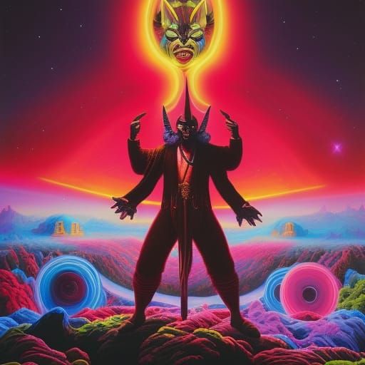 Cosmic Clown: Satan's Jokes in Hyperrealism