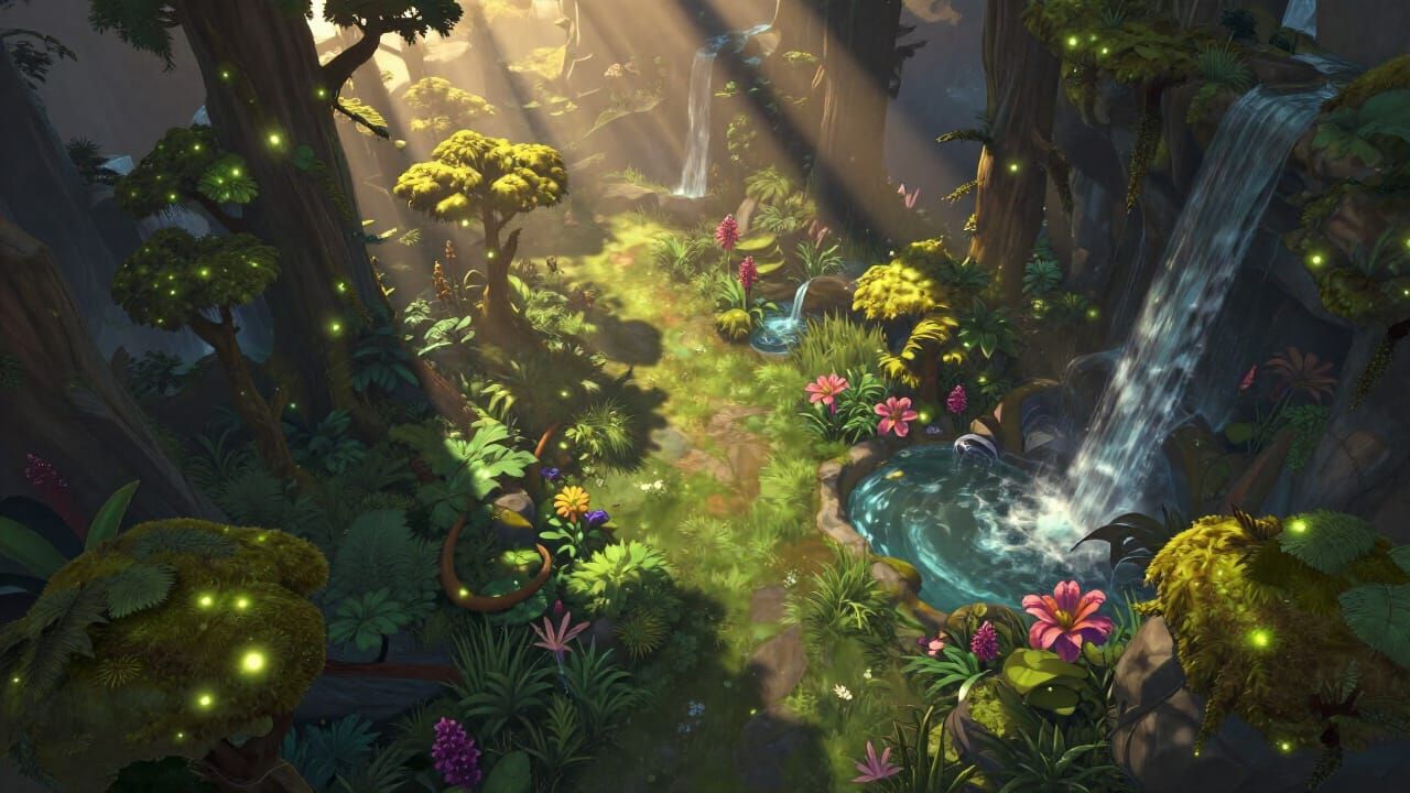 Ethereal Dota 2 Glade in Golden Hour Sunlight