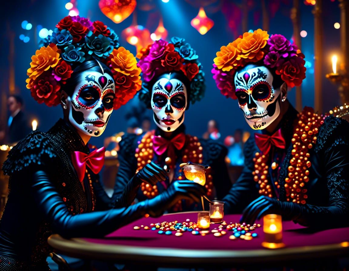 Dia de los Muertos Poker Game