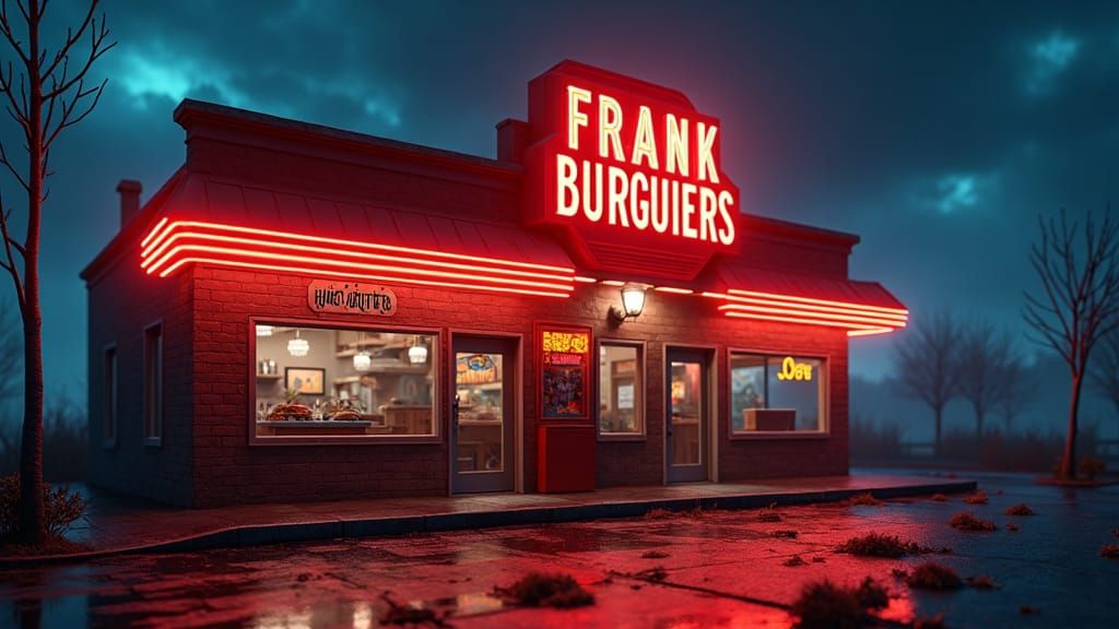 Zombie Burger Joint in Stop Motion Animation Style