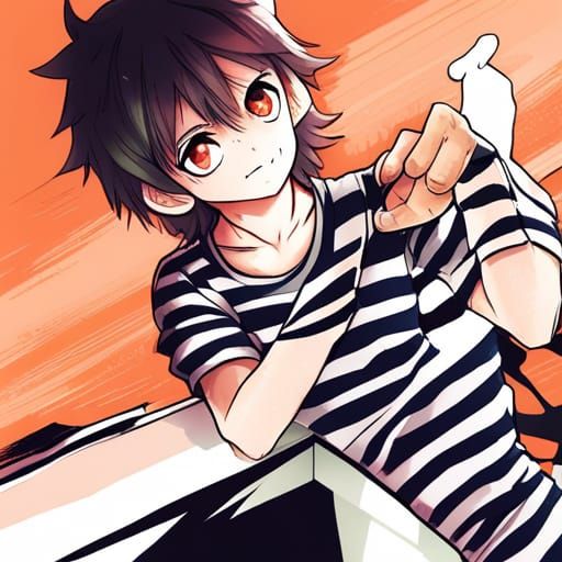 Zebra in Anime Style Key Visual