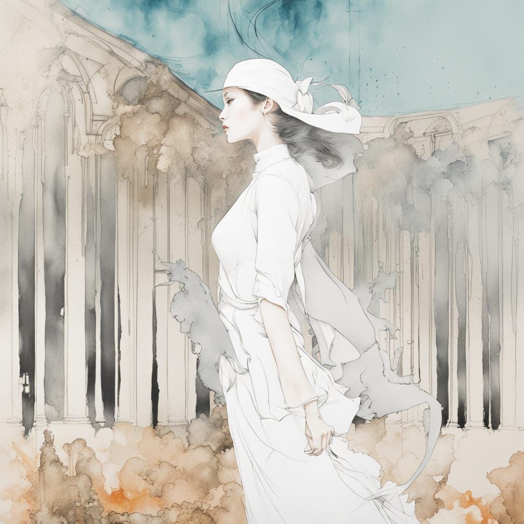 Dramatic Silhouettes with Ethereal Fading Edges