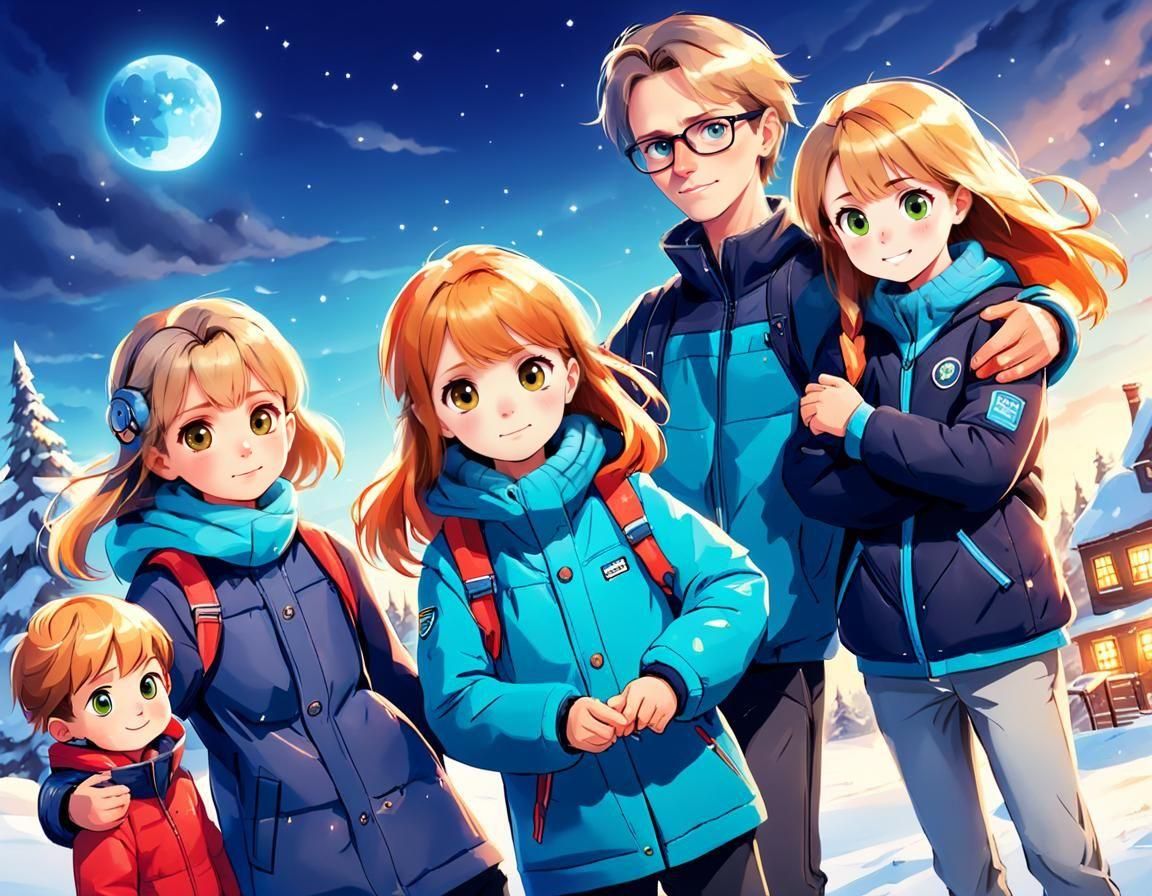 Family Standing Together: A Bond of Unity