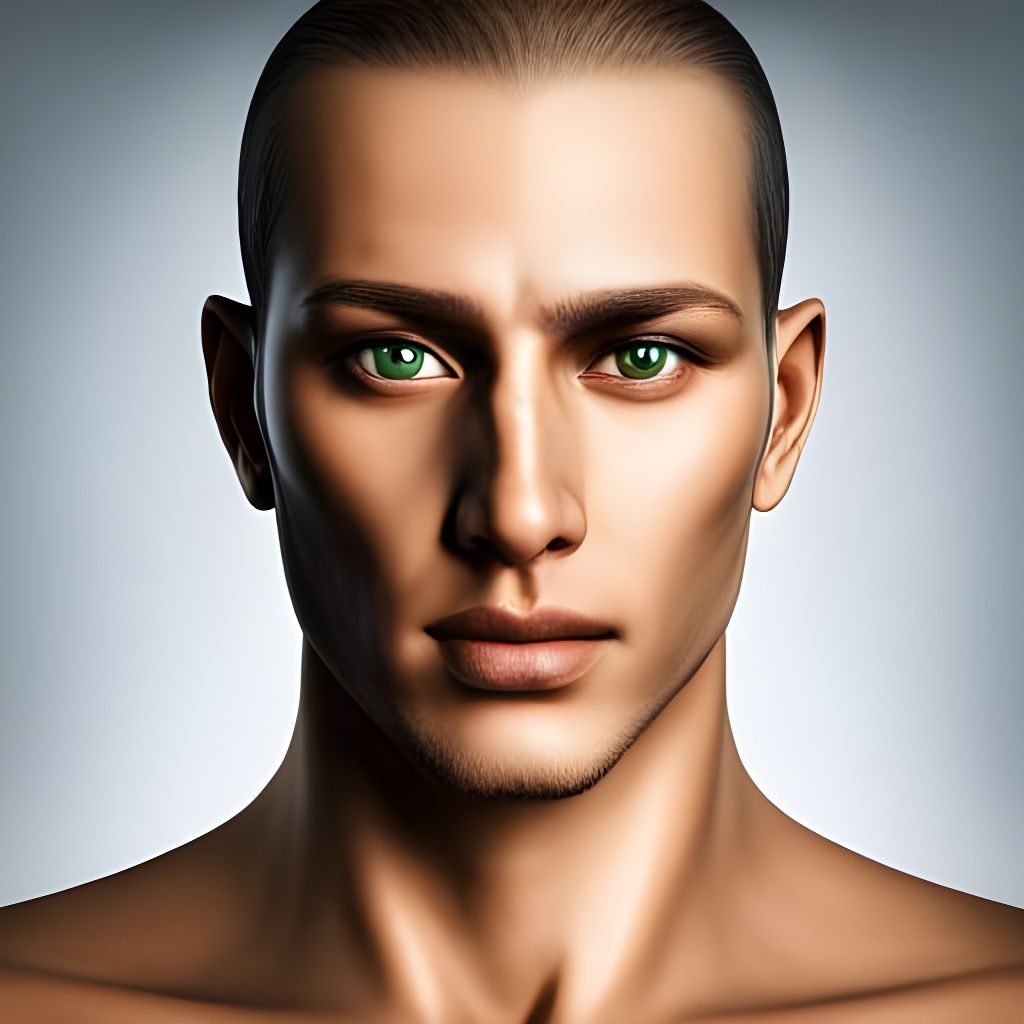 Abkhazia Personified as Beautiful Man: Detailed Digital Art