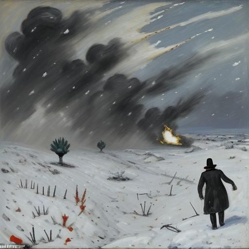 Life, Death, and Tanks in Expressionist Style