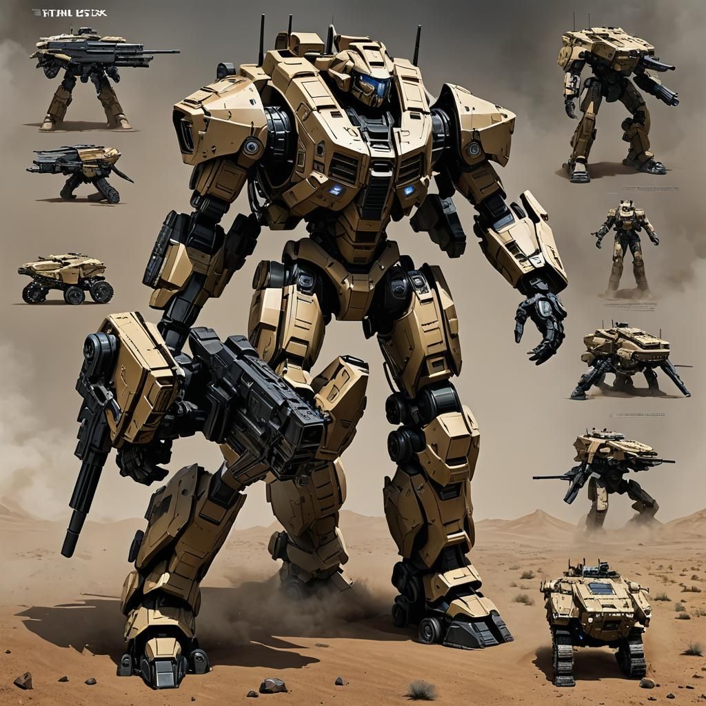 Titan Goliath X: Heavily Armored Assault Mech