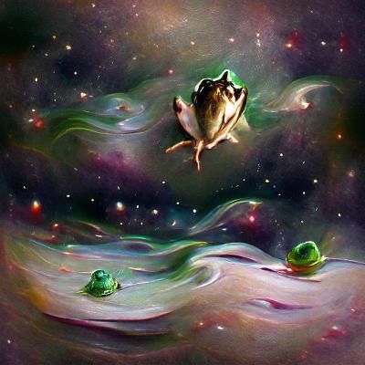 Frog in Space: A Surreal Journey