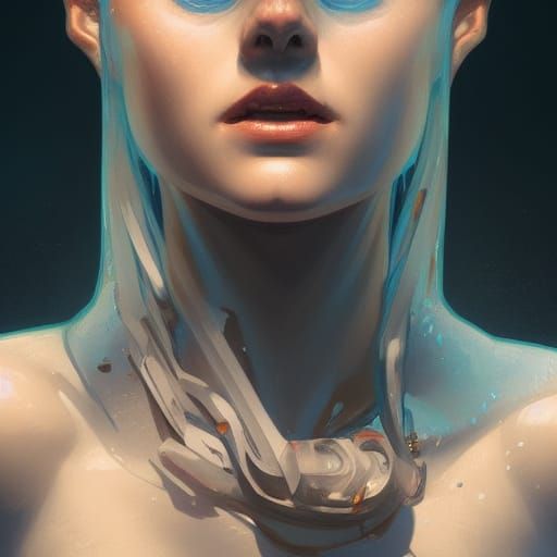 Detailed Portrait with Dynamic Lighting in Artstation Style