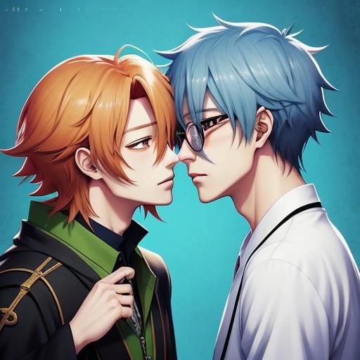 Anime Boy Portrait in Key Visual Style