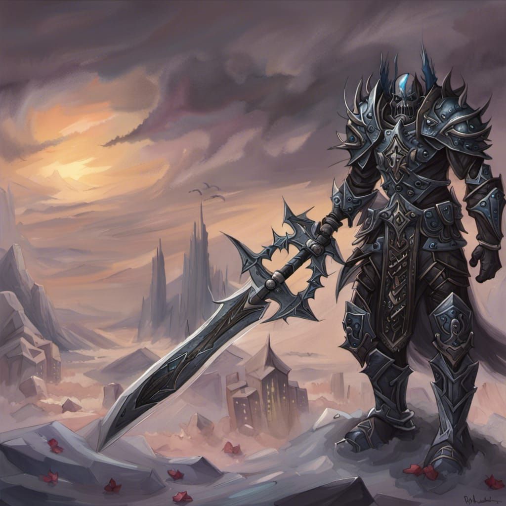 Death Knight: AI Generated Warrior of Darkness