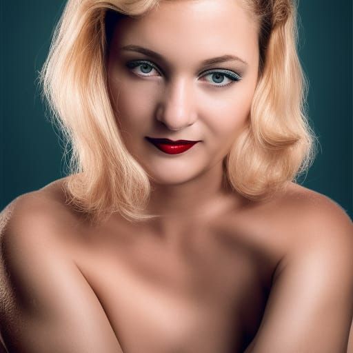 Classic Pinup Portrait in Professional Photography Style