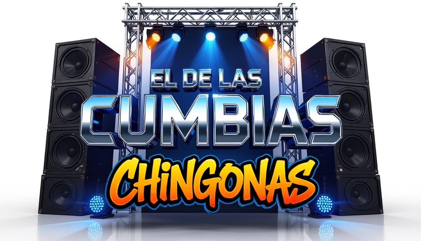 Futuristic Chrome Logo with Blue Accents in 3D