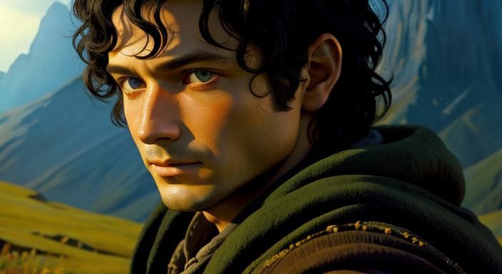 Fantasy Portrait in a Detailed Matte Painting Style