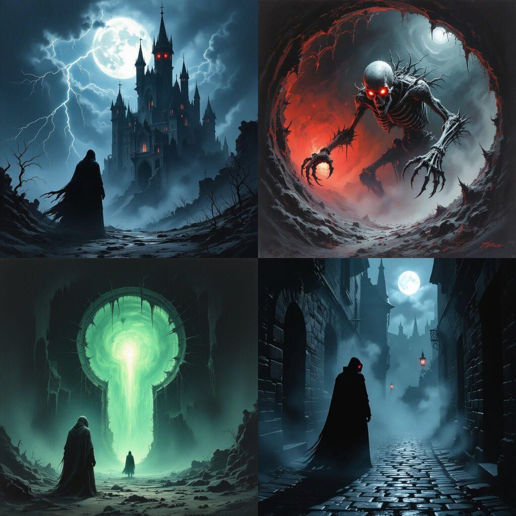 A Mysterious and Scary Image Generated by AI