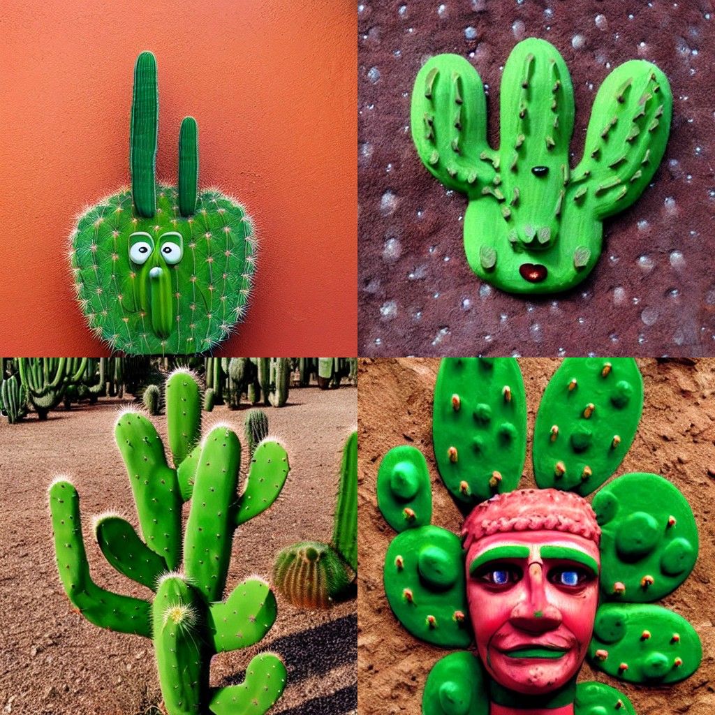 Cactus Face Generated by AI