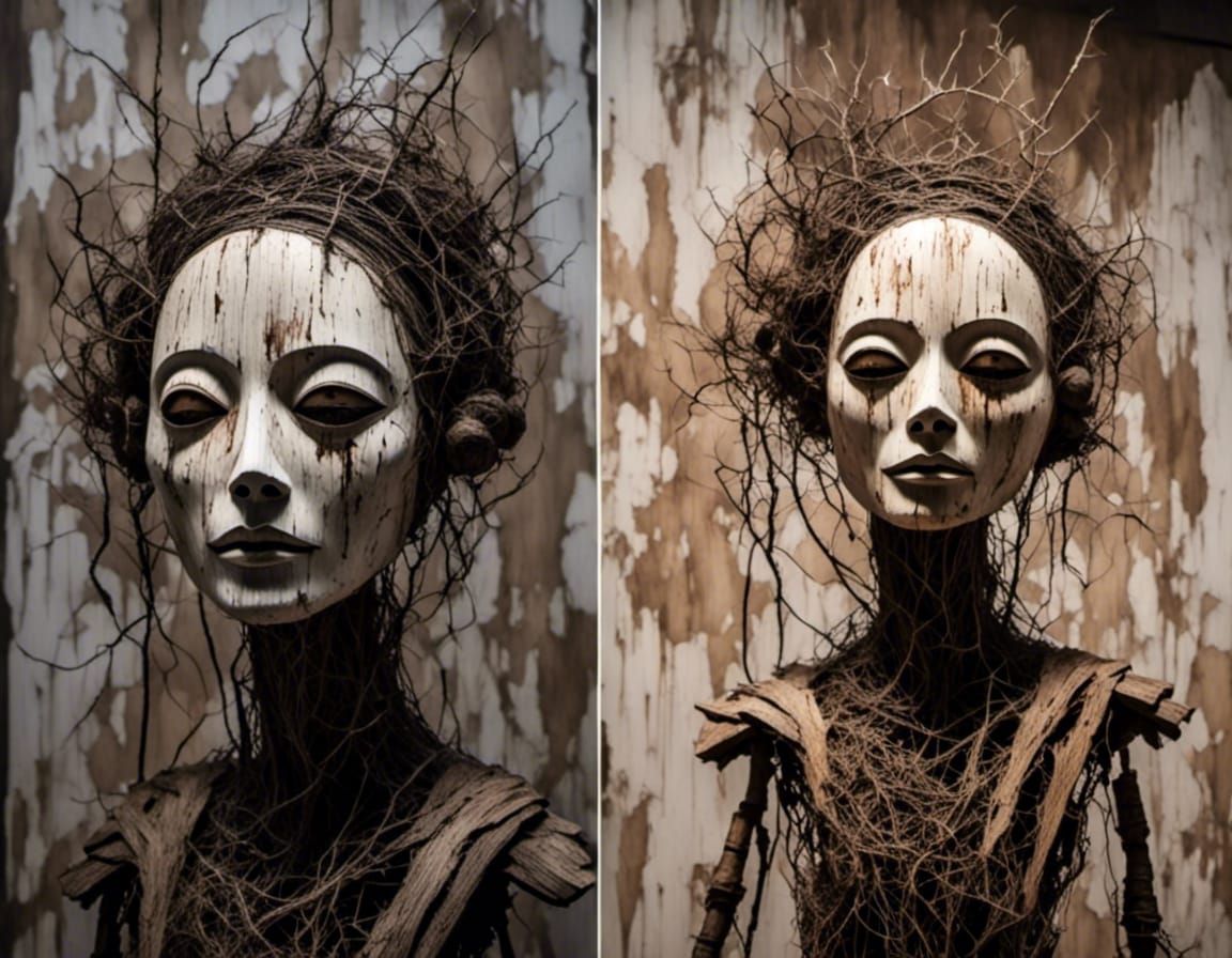 Haunted Annabelle Doll in Asylum with Decay