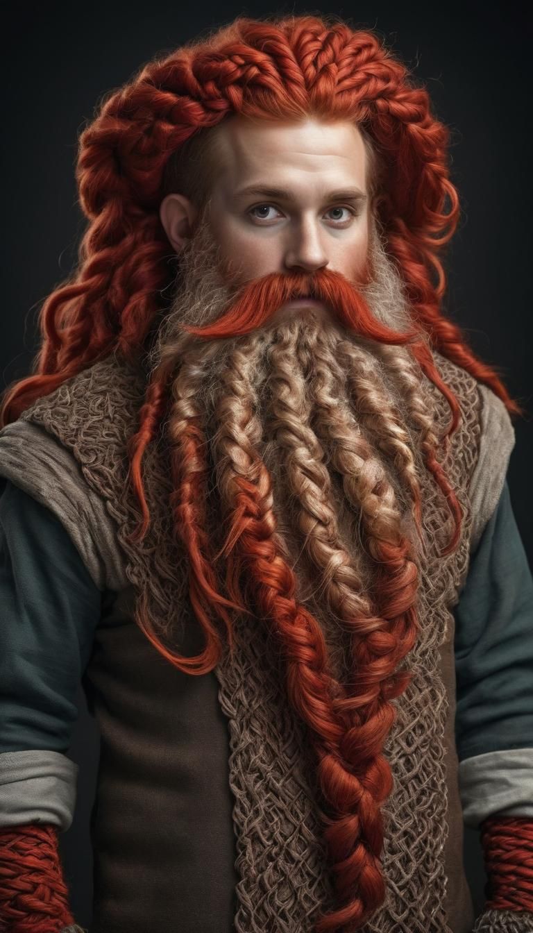 Gnome's Infinite Beard: A Fantasy Concept Art