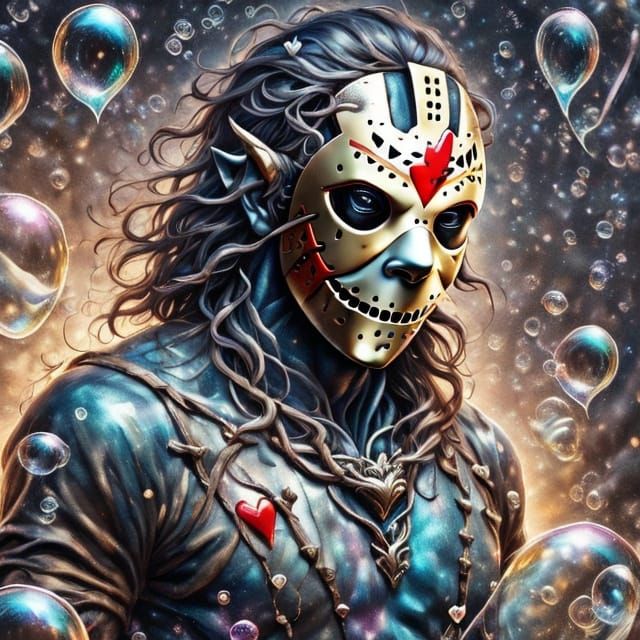 Jason Voorhees Projects Magical Bubbles, Friday the 13th Art