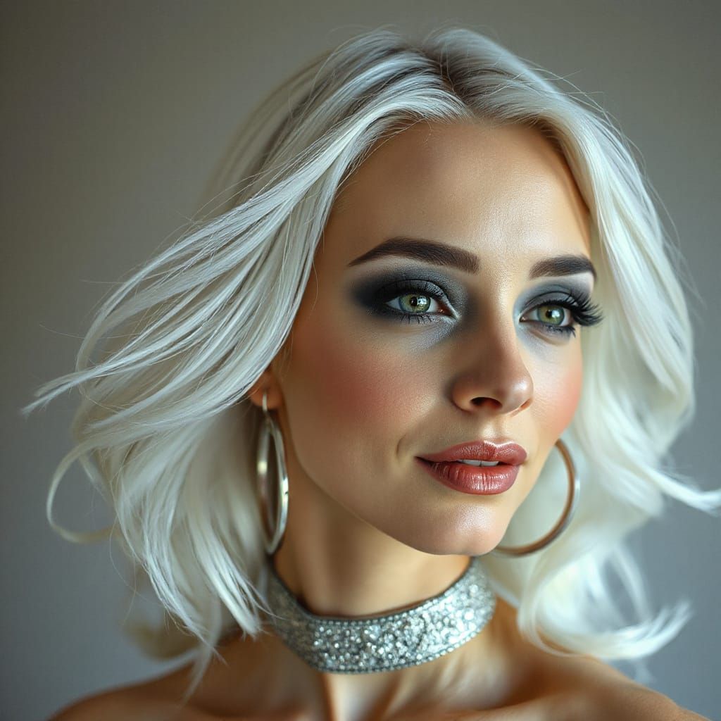 High Fashion Portrait of a Hauntingly Beautiful Woman