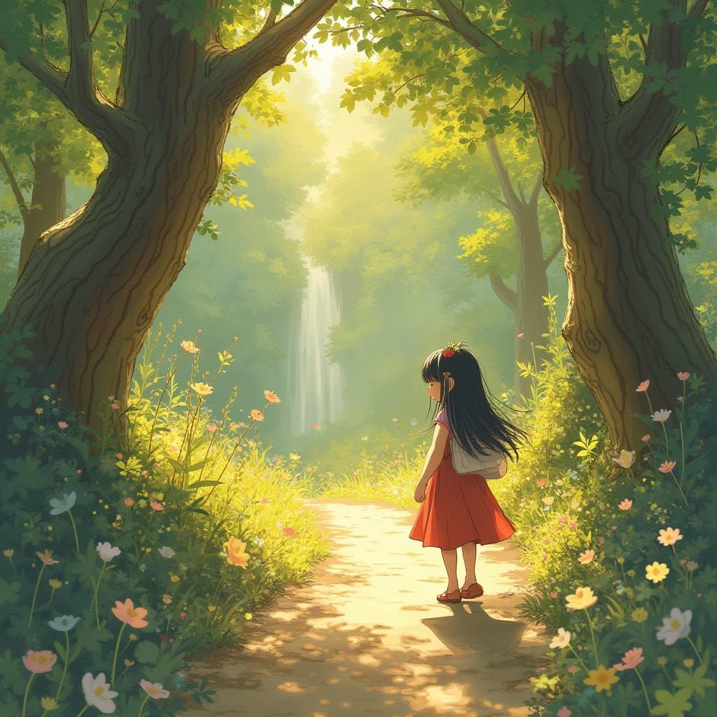 Whimsical Friends in Golden Light