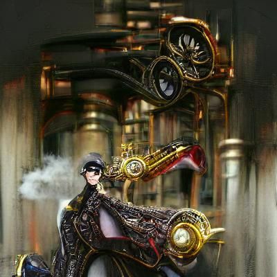 Bayonetta with Steampunk Engine