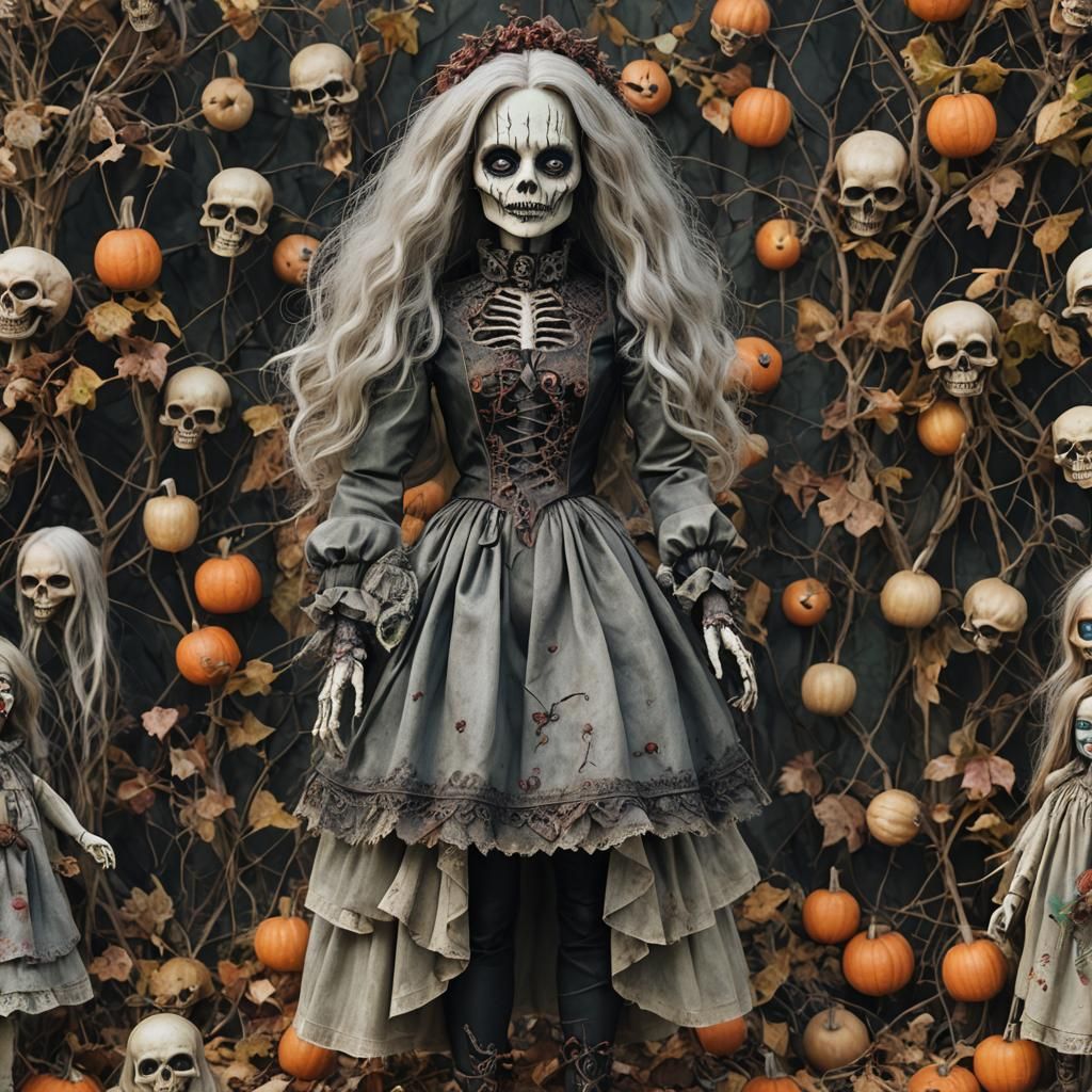 Hyper-Realistic Living Dead Doll in Pastel Colors