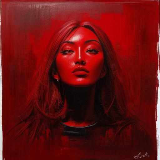Vibrant Monochromatic Study in Red