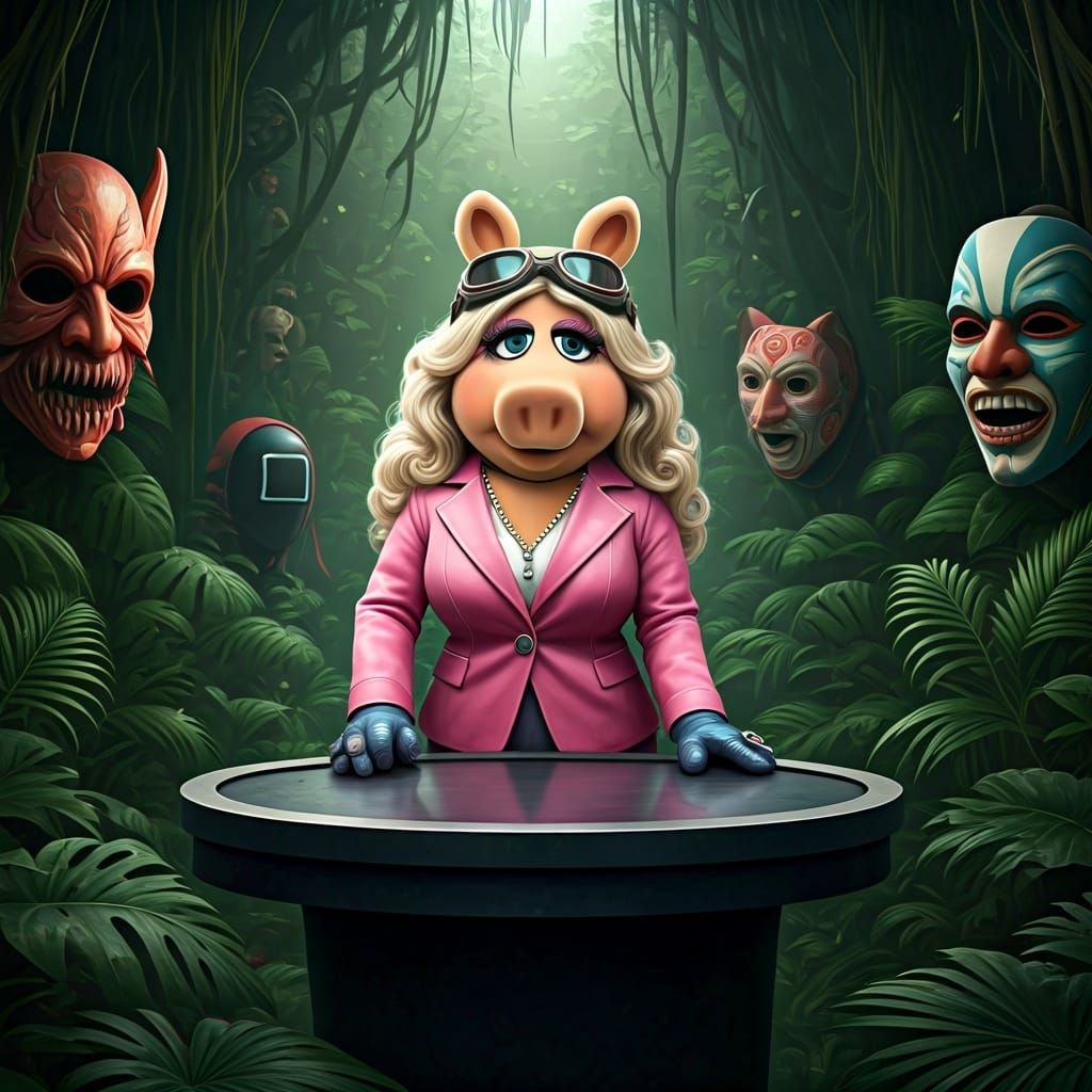Miss Piggy hosting the Ultimate Game Show of Ultimate Destin...